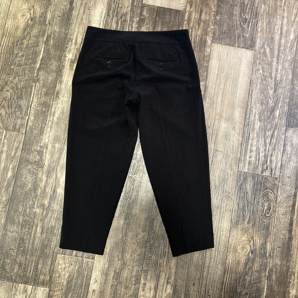 Express Black Pleated Cropped Dress Pants Size 4 Womens - Picture 5 of 7